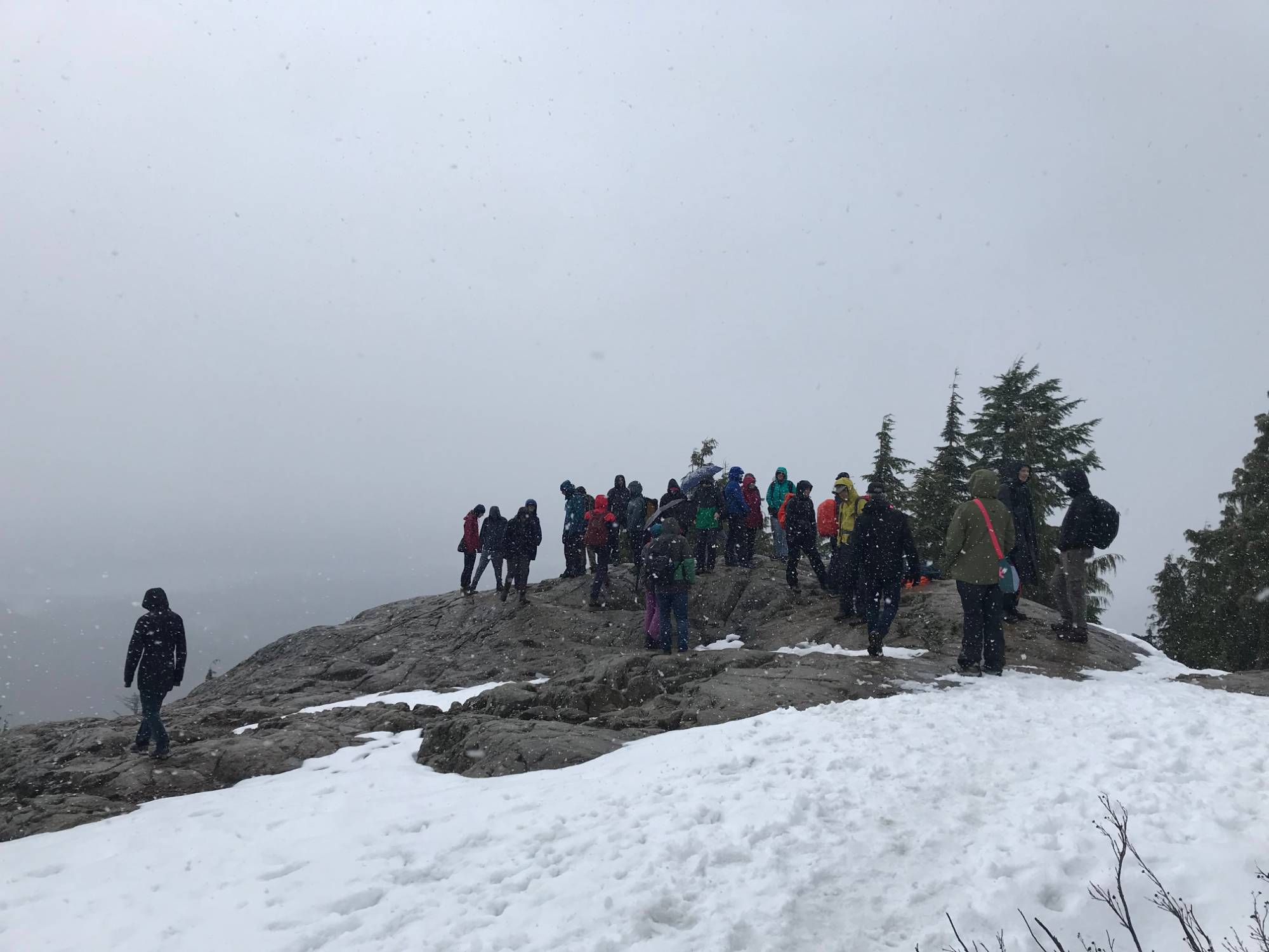 moutain top in the snow